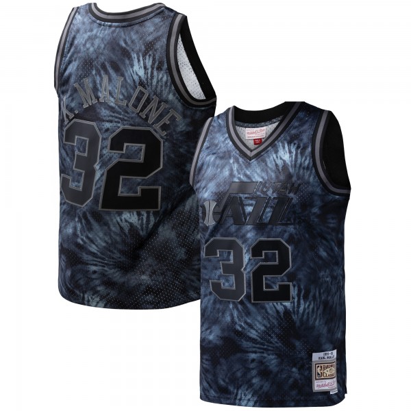 Игровая форма  Karl Malone Utah Jazz Mitchell & Ness Hardwood Classics 1991/92 Tie-Dye Swingman - Black