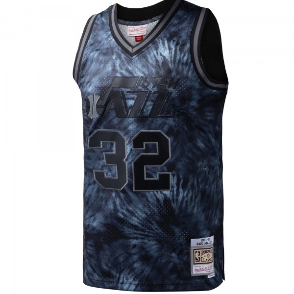 Игровая форма  Karl Malone Utah Jazz Mitchell & Ness Hardwood Classics 1991/92 Tie-Dye Swingman - Black