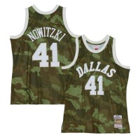 Игровая форма  Dirk Nowitzki Dallas Mavericks Mitchell & Ness Hardwood Classics 1998/99 Ghost Green Swingman - Camo