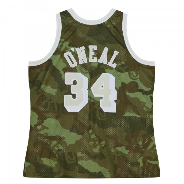 Игровая форма  Shaquille ONeal Los Angeles Lakers Mitchell & Ness Hardwood Classics 1996-97 Ghost Green Swingman - Camo