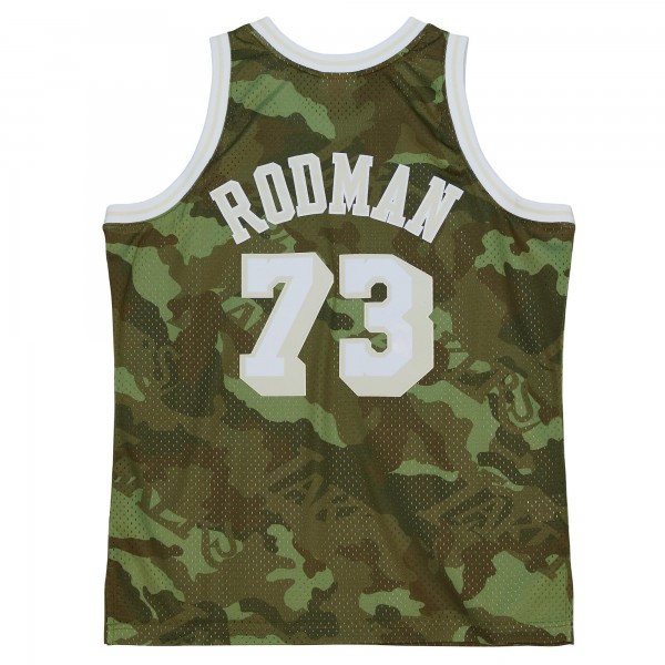 Игровая форма  Dennis Rodman Los Angeles Lakers Mitchell & Ness Hardwood Classics 1998-99 Ghost Green Swingman - Camo