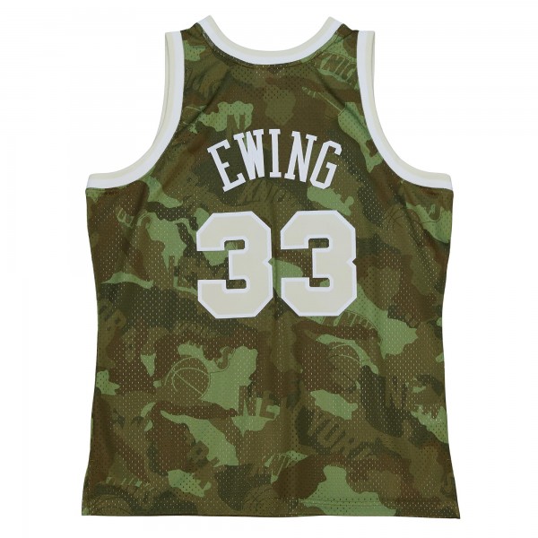 Игровая форма  Patrick Ewing New York Knicks Mitchell & Ness Hardwood Classics 1991-92 Ghost Green Swingman - Camo