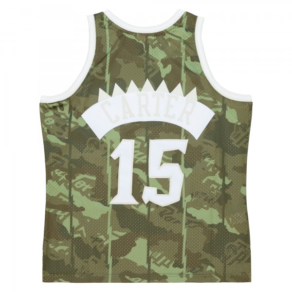 Игровая форма  Vince Carter Toronto Raptors Mitchell & Ness Hardwood Classics 1998/99 Ghost Green Swingman - Camo