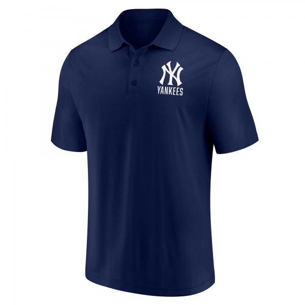 New York Yankees Fanatics Navy/White Two-Pack Logo Lockup Polo Set