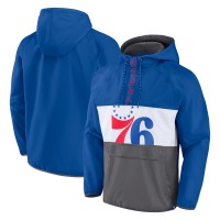 Куртка Philadelphia 76ers Anorak Flagrant Foul Color-Block Raglan - Royal/Gray