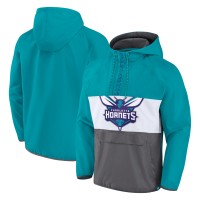 Куртка на короткой молнии Charlotte Hornets Anorak Flagrant Foul Color-Block Raglan - Teal/Gray