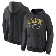Толстовка Utah Jazz Foul Trouble Snow Wash Raglan - Heather Charcoal