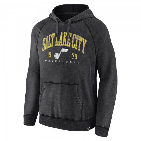 Толстовка Utah Jazz Foul Trouble Snow Wash Raglan - Heather Charcoal