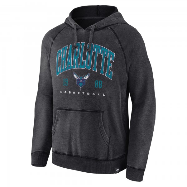 Толстовка Charlotte Hornets Foul Trouble Snow Wash Raglan - Heather Charcoal