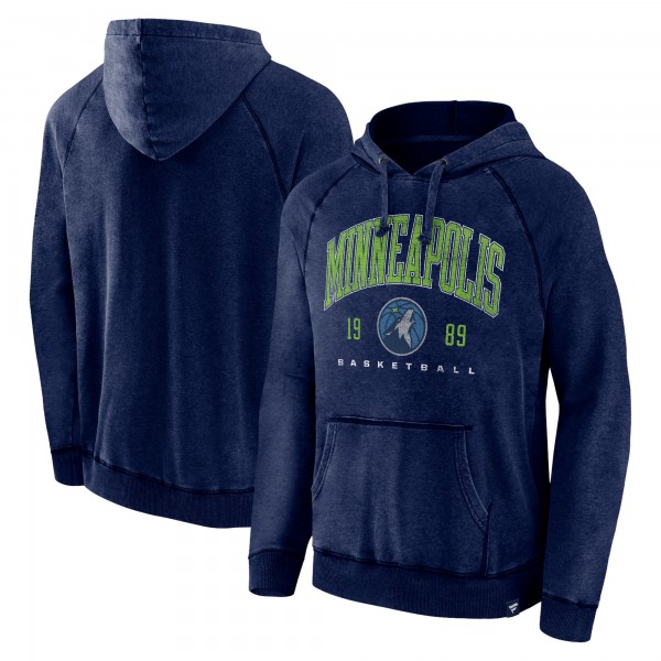 Толстовка Minnesota Timberwolves Foul Trouble Snow Wash Raglan - Heather Navy