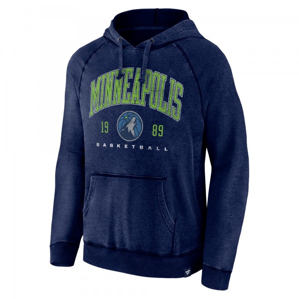 Толстовка Minnesota Timberwolves Foul Trouble Snow Wash Raglan - Heather Navy