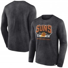 Футболка с длинным рукавом Phoenix Suns Front Court Press Snow Wash - Heather Charcoal