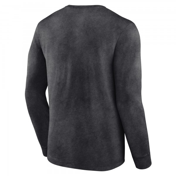 Футболка с длинным рукавом Milwaukee Bucks Front Court Press Snow Wash - Heather Charcoal