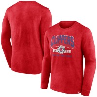 Футболка с длинным рукавом LA Clippers Front Court Press Snow Wash - Heather Red