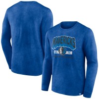 Футболка с длинным рукавом Dallas Mavericks Front Court Press Snow Wash - Heather Royal