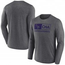 Футболка Charlotte Hornets Three-Point Play - Heather Charcoal