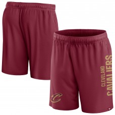 Cleveland Cavaliers Fanatics Wine Post Up Mesh Shorts