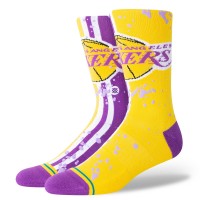 Los Angeles Lakers Stance Overspray Crew Socks