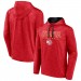 Atlanta Hawks Fast Break Pullover Hoodie - Heather Red