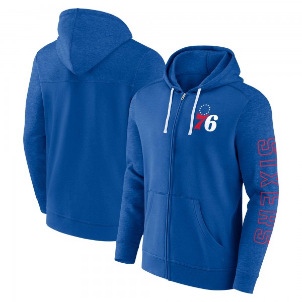 Толстовка на молнии Philadelphia 76ers Offensive Line Up - Royal