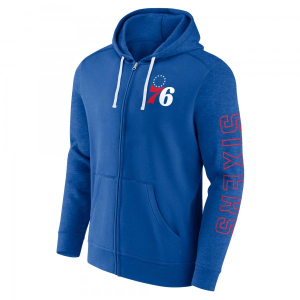 Толстовка на молнии Philadelphia 76ers Offensive Line Up - Royal