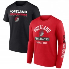 Portland Trail Blazers Two-Pack Just Net Combo Set - Black/Red