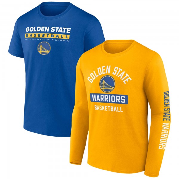 Golden State Warriors Two-Pack Just Net Combo Set - Royal/Gold