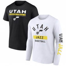 Utah Jazz Two-Pack Just Net Combo Set - Black/White