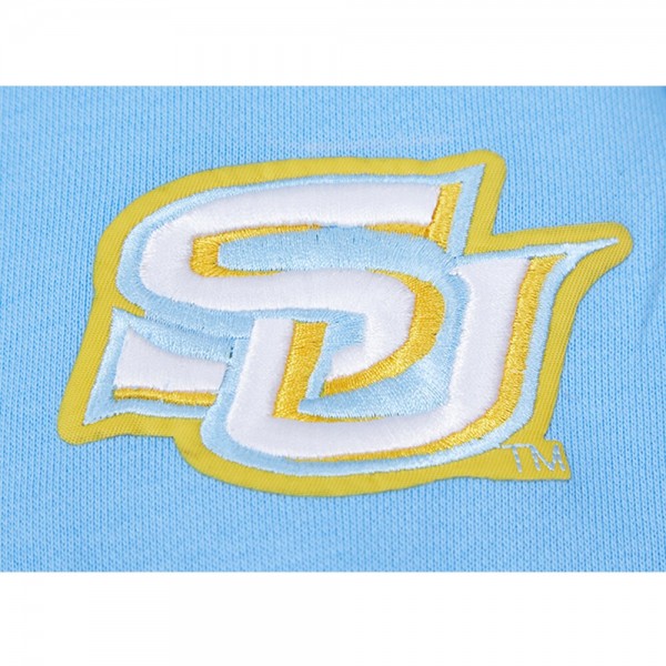 Толстовка Southern University Jaguars Pro Standard Womens 2023 NBA All-Star Game x HBCU Classic Chenille Crop - Light Blue