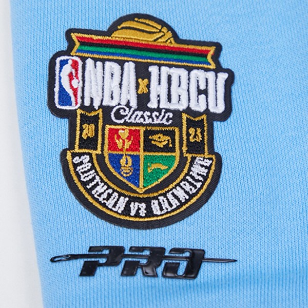 Толстовка Southern University Jaguars Pro Standard Womens 2023 NBA All-Star Game x HBCU Classic Chenille Crop - Light Blue