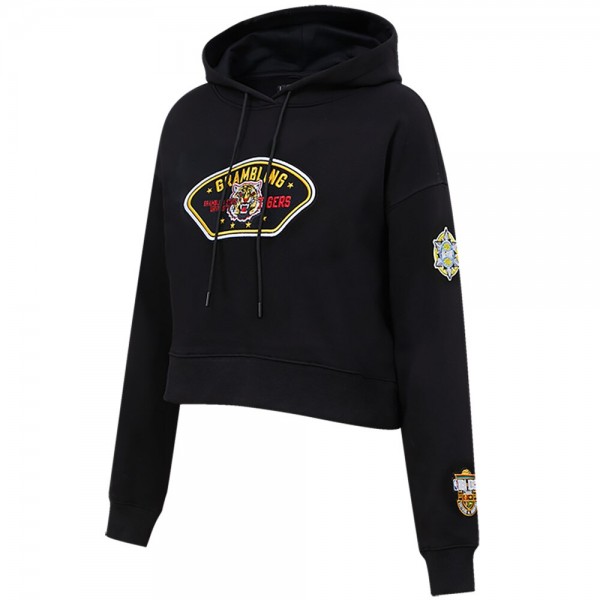 Толстовка Grambling Tigers Pro Standard Womens 2023 NBA All-Star Game x HBCU Classic Chenille Crop - Black