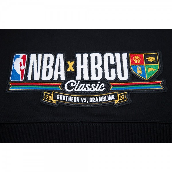 Толстовка Grambling Tigers Pro Standard Womens 2023 NBA All-Star Game x HBCU Classic Chenille Crop - Black