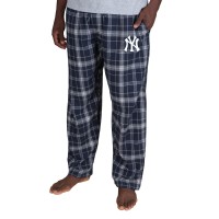 Пижамные штаны Concepts Sport Navy New York Yankees Ultimate Plaid Flannel
