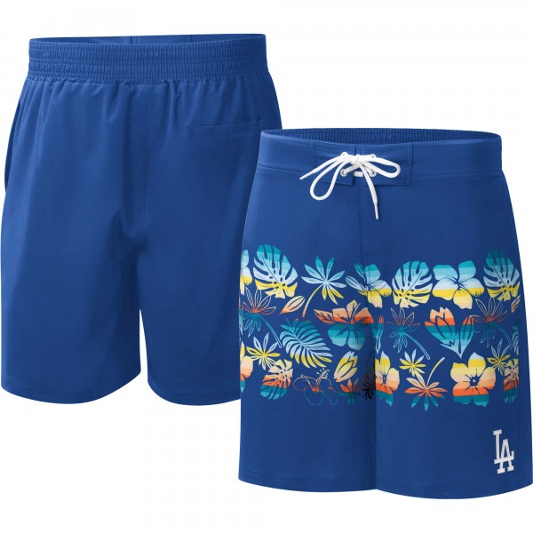 Los Angeles Dodgers G-III Sports by Carl Banks Royal Breeze Volley Swim Shorts
