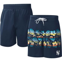 Шорты New York Yankees G-III Sports by Carl Banks Navy Breeze Volley Swim