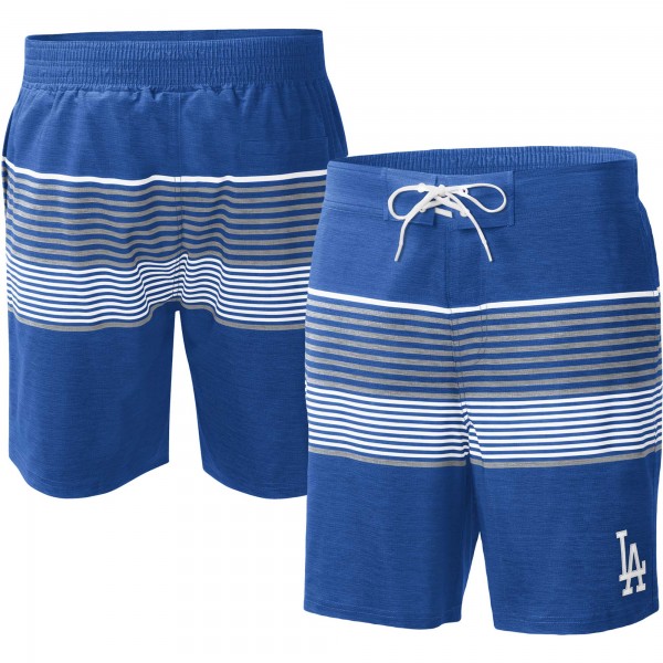 Los Angeles Dodgers G-III Sports by Carl Banks Royal Coastline Volley Swim Shorts