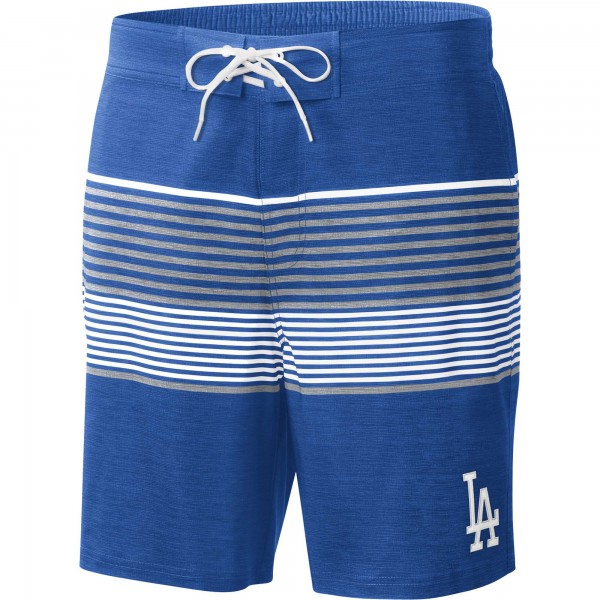 Los Angeles Dodgers G-III Sports by Carl Banks Royal Coastline Volley Swim Shorts