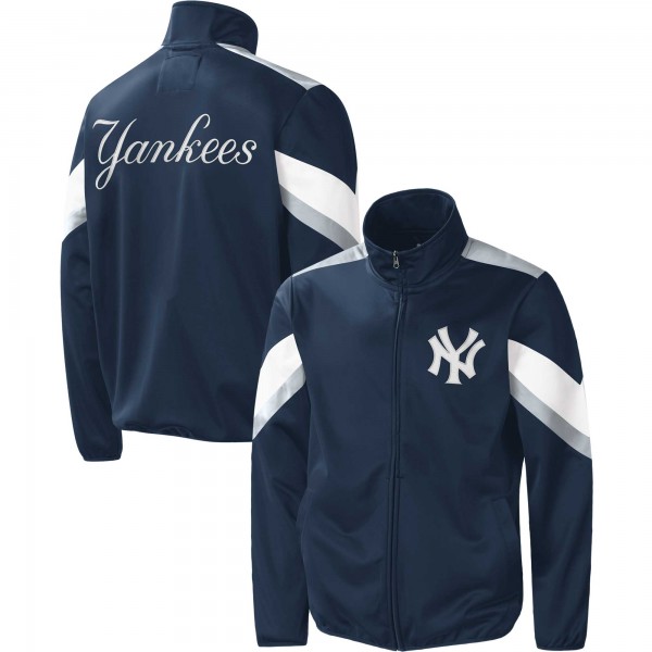 Кофта на молнии New York Yankees G-III Sports by Carl Banks Earned Run - Navy