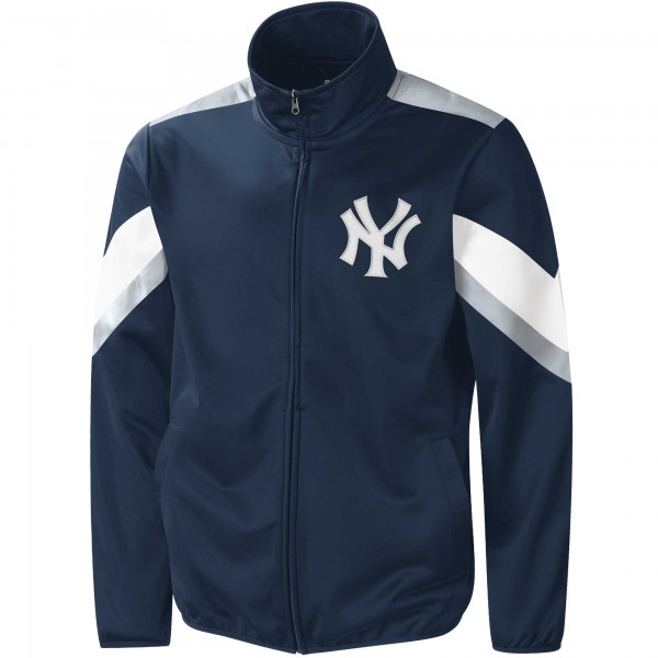 Кофта на молнии New York Yankees G-III Sports by Carl Banks Earned Run - Navy
