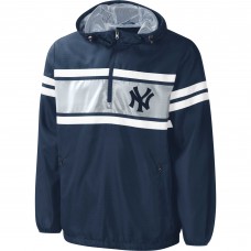 Ветровка на короткой молнии New York Yankees G-III Sports by Carl Banks Game Score - Navy