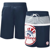 Шорты New York Yankees G-III Sports by Carl Banks Navy Sea Wind Swim
