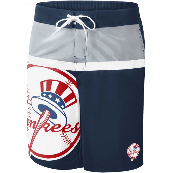 Шорты New York Yankees G-III Sports by Carl Banks Navy Sea Wind Swim