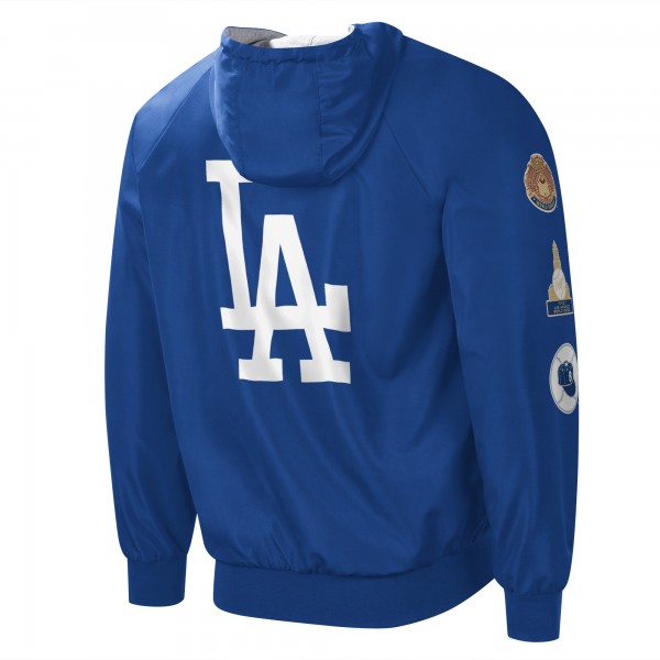 Куртка на молнии Los Angeles Dodgers G-III Sports by Carl Banks Southpaw Reversible Raglan - Royal/Gray