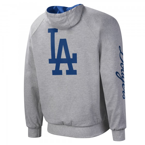 Куртка на молнии Los Angeles Dodgers G-III Sports by Carl Banks Southpaw Reversible Raglan - Royal/Gray