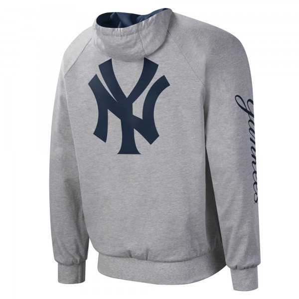 Куртка на молнии New York Yankees G-III Sports by Carl Banks Southpaw Reversible Raglan - Navy/Gray