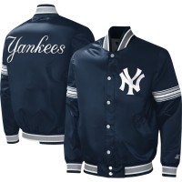 Куртка на кнопках New York Yankees Starter Midfield Satin Varsity - Navy