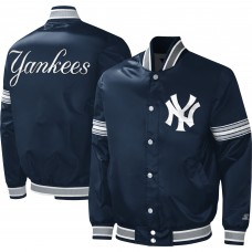 Куртка на кнопках New York Yankees Starter Midfield Satin Varsity - Navy