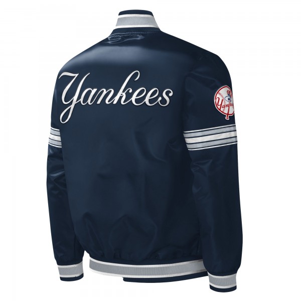 Куртка на кнопках New York Yankees Starter Midfield Satin Varsity - Navy