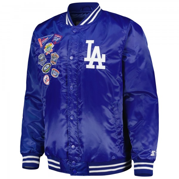 Куртка на кнопках Los Angeles Dodgers Starter Patch - Royal