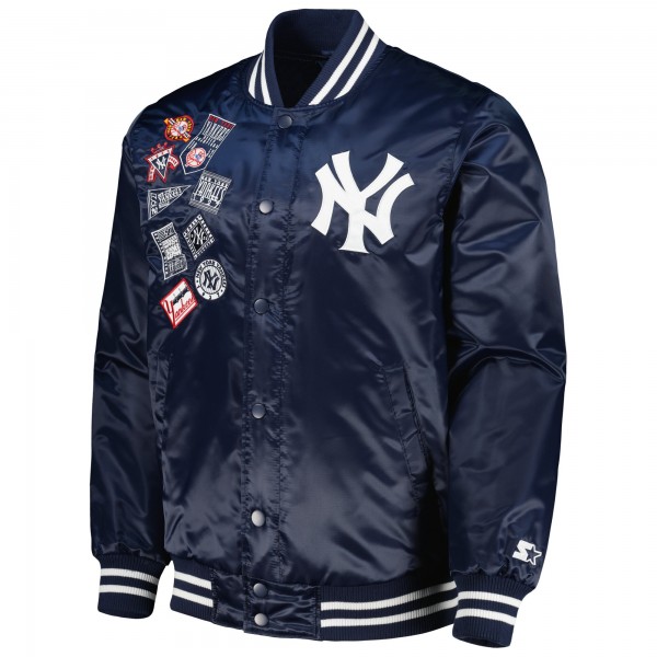 Куртка на кнопках New York Yankees Starter Patch - Navy